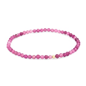 14K SOLID GOLD pink tourmaline | AAAA+ faceted pink tourmaline bracelet | [EBPM1212] pink tourmaline | tourmaline gold bracelet, tourmaline