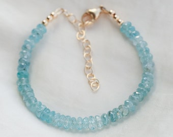 AAAA+ Blue Zircon Bracelet | dainty blue zircon, genuine blue zircon jewelry, blue zircon bracelet, Quality Genuine Blue Zircon