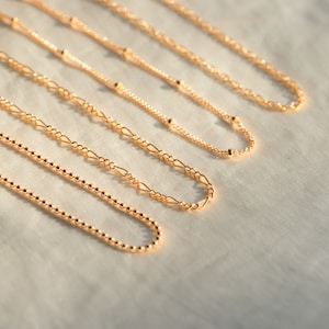 14K gold filled necklaces. 14k Gold Filled Chain Necklaces, [ENGP1092] Gold Layering Necklace, choose your style 14K gold filled necklaces