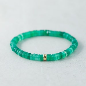 Green onyx Bracelet, [EBGM1213] Minimalist Green onyx  Bracelet, Dainty Green onyx , Bracelet Green onyx , Gemstone Stacking Bracelet