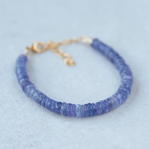 Tanzanite Bracelet, beaded tanzanite bracelet, [EBTP1127] genuine tanzanite bracelet, Natural tanzanite bracelet, Tanzanite