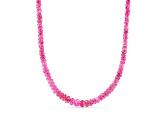 Roze spinel ketting met kleurverloop – Vreugde, vitaliteit en liefde