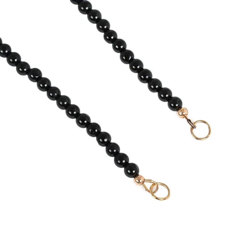 Black Tourmaline Carabiner Necklace | AAA Black Tourmaline Choker [ENTP1054] | Black Tourmaline gold jewelry | Healing Black Tourmaline *G image 2