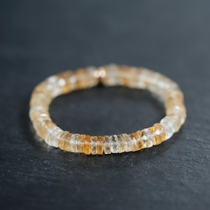 Genuine Golden Rutilated Quartz Gem Chip Bracelet Sterling Silver Handmade Genuine Golden Rutilated Quartz Gem Chip Bracelet Sterling Silver Handmade