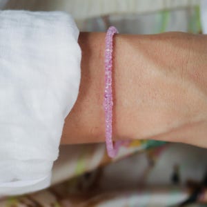 14K GOLD Pink Sapphire bracelet | dainty sapphire jewelry [EBPM1507] Micro faceted pink sapphire | genuine pink sapphire | AAA pink sapphire