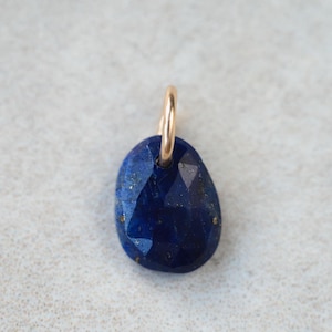 Lapis Lazuli pendant Necklace, Lapis Lazuli necklace, [EPLM1699] Genuine Lapis Lazuli Jewelry, 14K gold filled Lapis Lazuli necklace | lapis