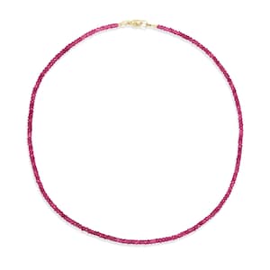 14K Rubellite Tourmaline AAAA+ Pink Tourmaline necklace | [ENPM1291] beaded Pink Tourmaline necklace | pink tourmaline necklace | rubilite