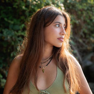 Black Tourmaline Carabiner Necklace | AAA Black Tourmaline Choker [ENTP1054] | Black Tourmaline gold jewelry | Healing Black Tourmaline *G image 6