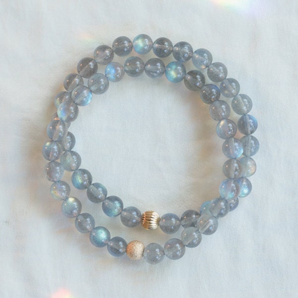 AAAA+ labradorite 6mm | Stunning Labradorite Bracelet, Labradorite Bracelet, Highest quality Labradorite jewelry | Labradorite