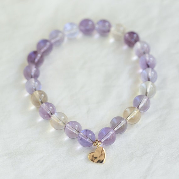 AAAA Rare Ametrine Bracelet 8mm Ametrine Jewelry Ametrine