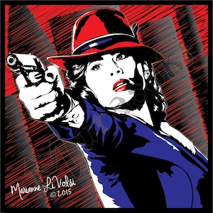 Agente Peggy Carter - Impresión brillante