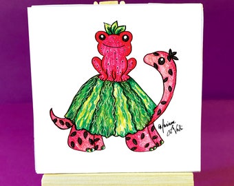 Strawberry Frog Watermelon Turtle