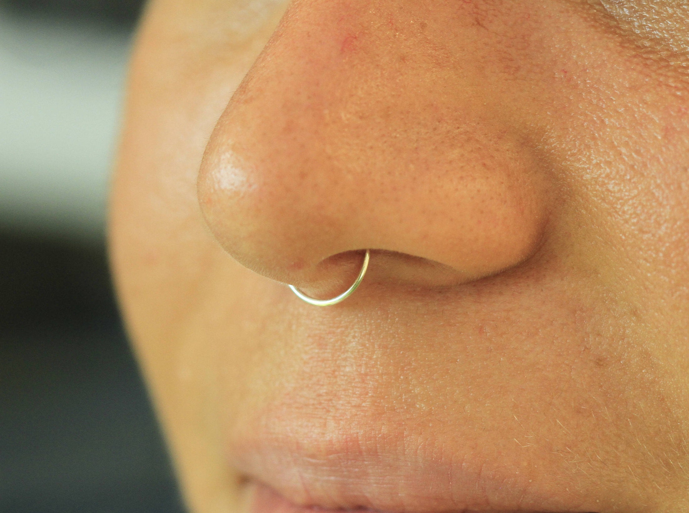 Fake Septum Ringsilver fake septumfake septum ringtiny fake Etsy