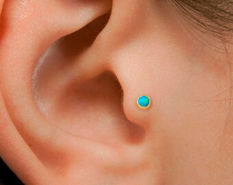Tragus,Silver Tragus Stud,gold tragus stud,earring stud tiny tragus stud,L shape tragus piercing,opal tragus stud,opal conch stud,