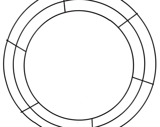 3 Wire Wreath Form Black 14 Inch MD062902 - Etsy