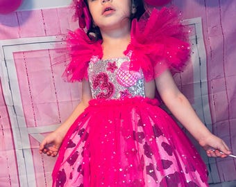 hot pink night dress WS Rose Red/Pink Side Slit Strap Night Dress M / Red main image 1