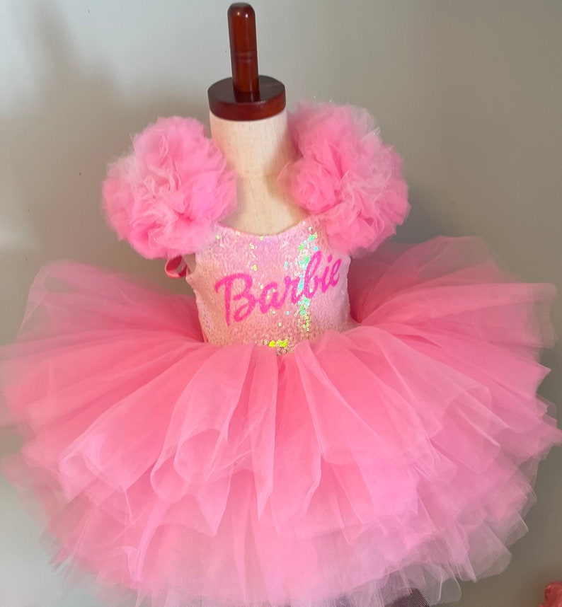 Pink Barbie dress image 3