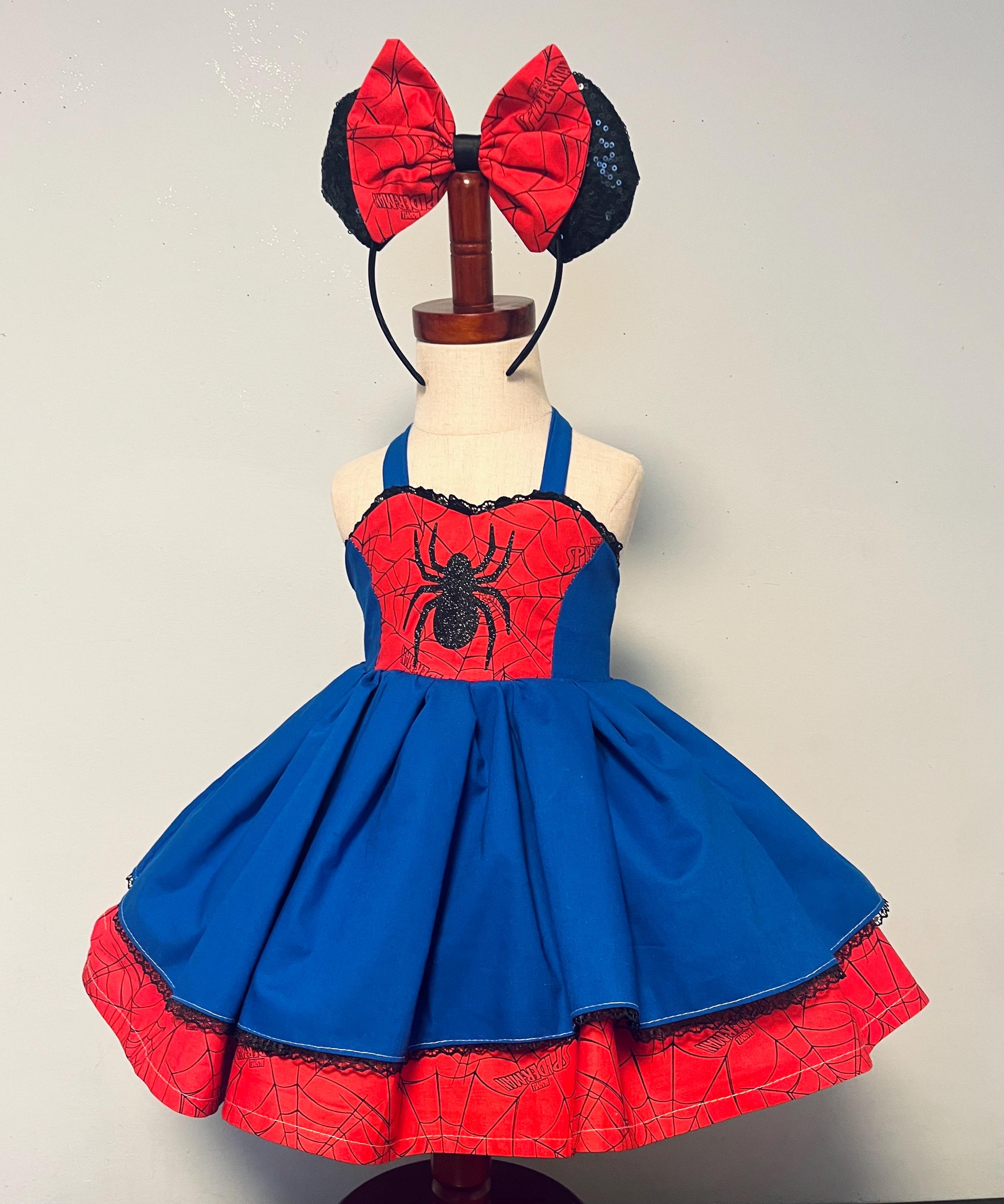 spiderman dress Spider Man Dress For Kids ( free mask 3 piece suit) – Strawberry Kids  Fashion