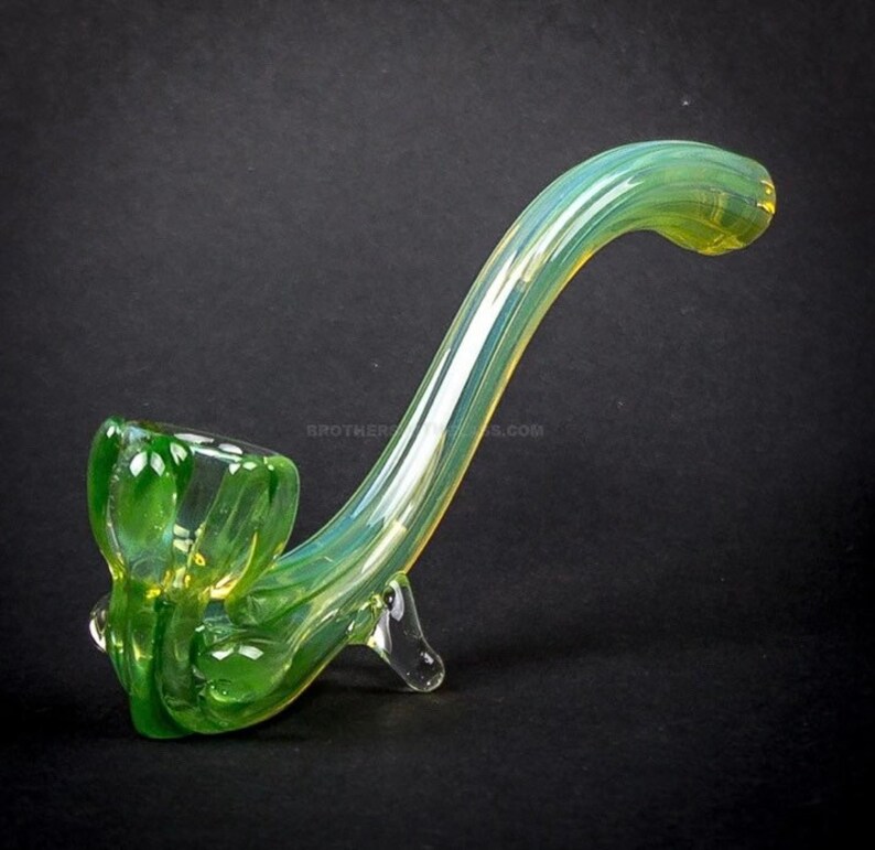 Old School Glass Sherlock Hand Pipe