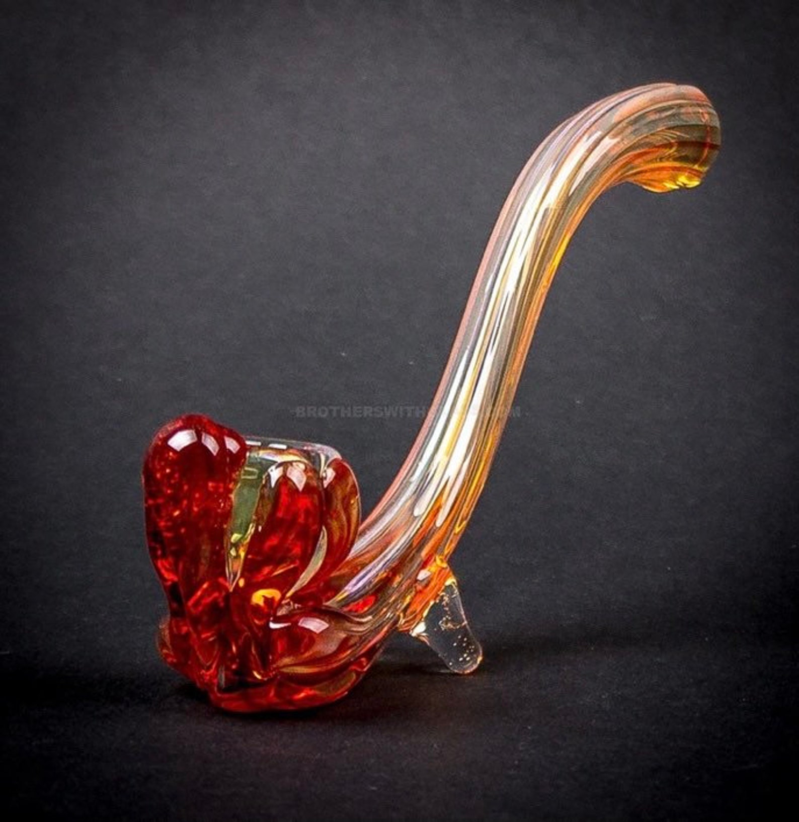 Old School Glass Sherlock Hand Pipe Etsy