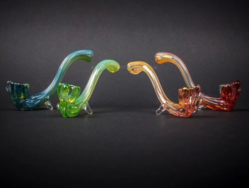 Old School Glass Sherlock Hand Pipe