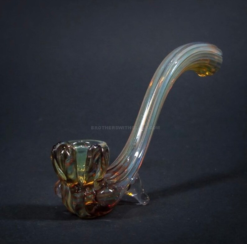 Old School Glass Sherlock Hand Pipe
