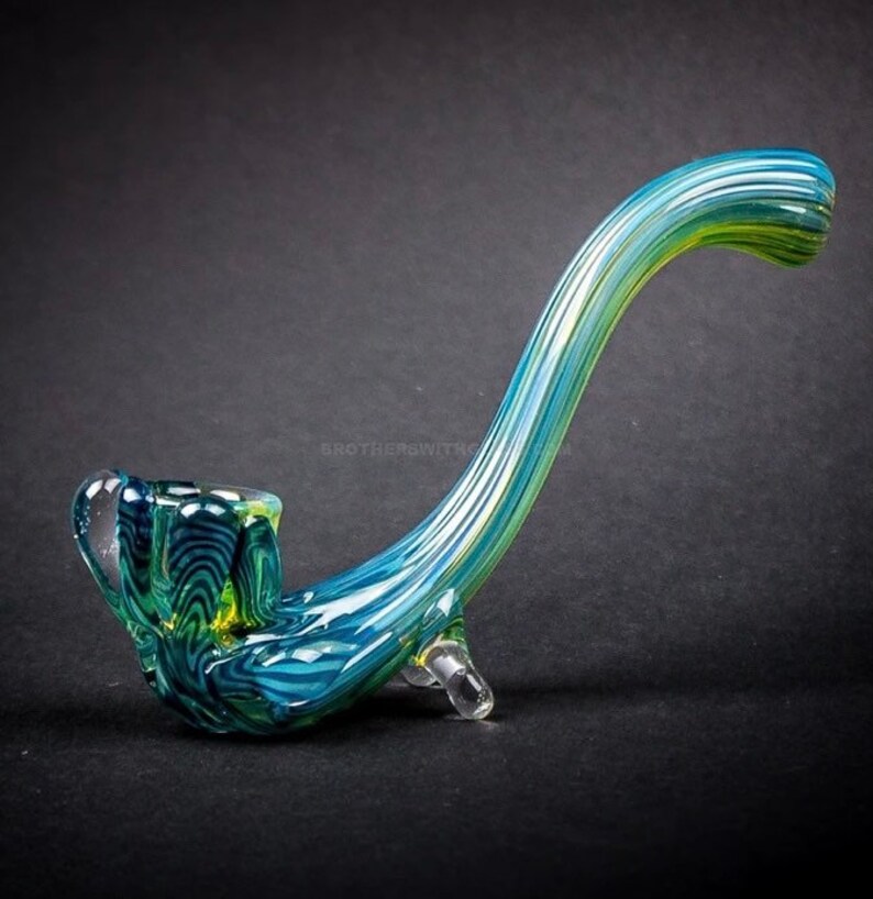 Old School Glass Sherlock Hand Pipe