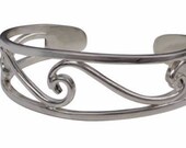 Signature Three Wave Cuff Bracelet