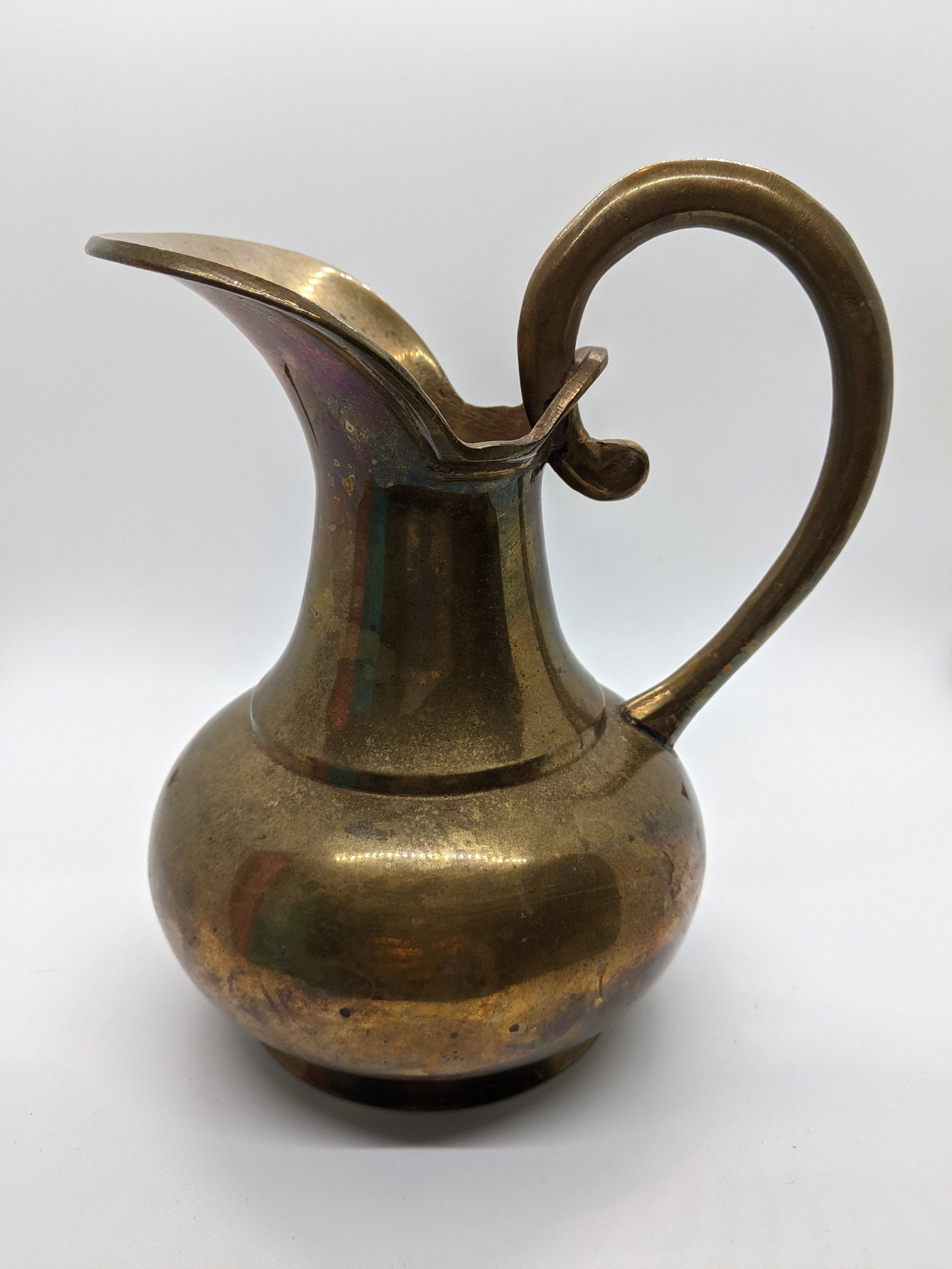 Brass pitcher unique design | Etsy