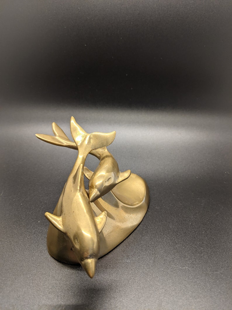 Cool brass shark decor