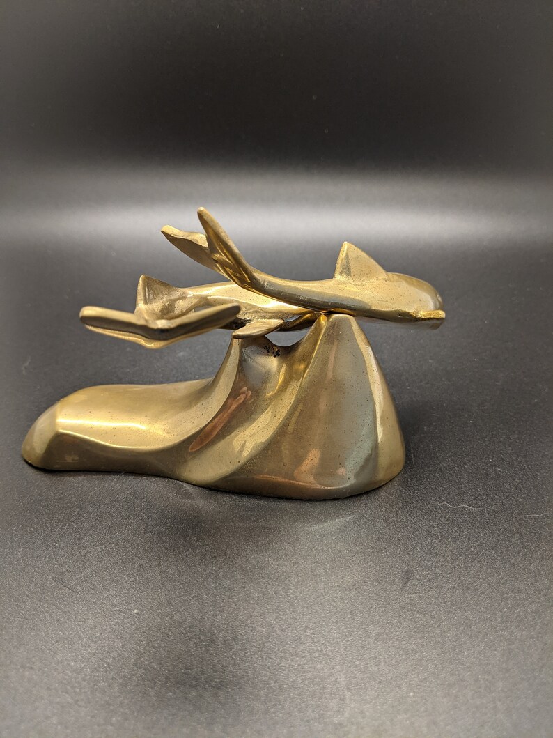 Cool brass shark decor