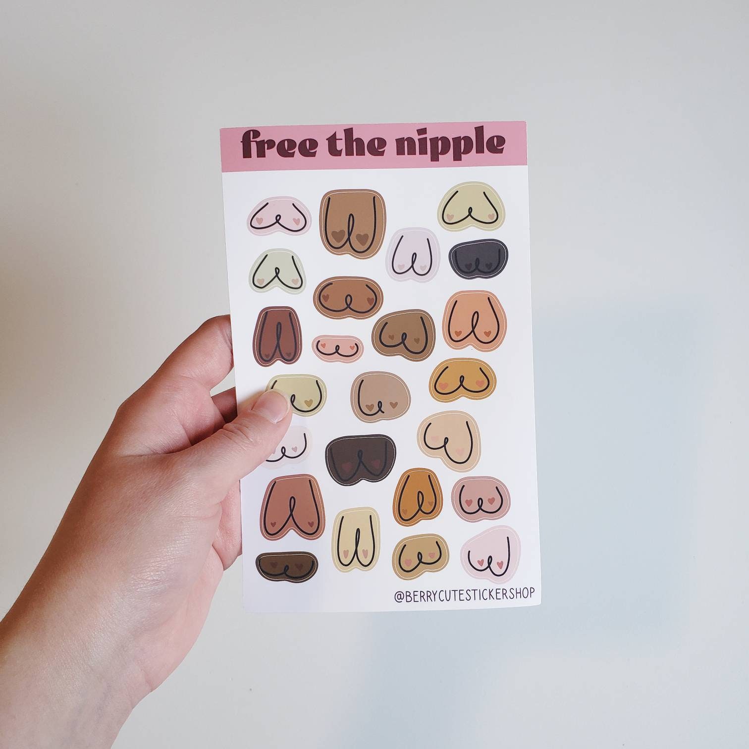 Free The Nipple Sticker Sheet Etsy