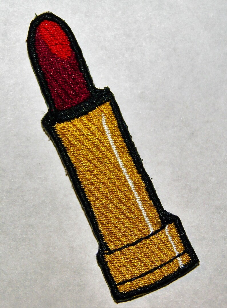 Patch.lipstick.fully Embroidered.great Quality.for Denim.jean.jacket