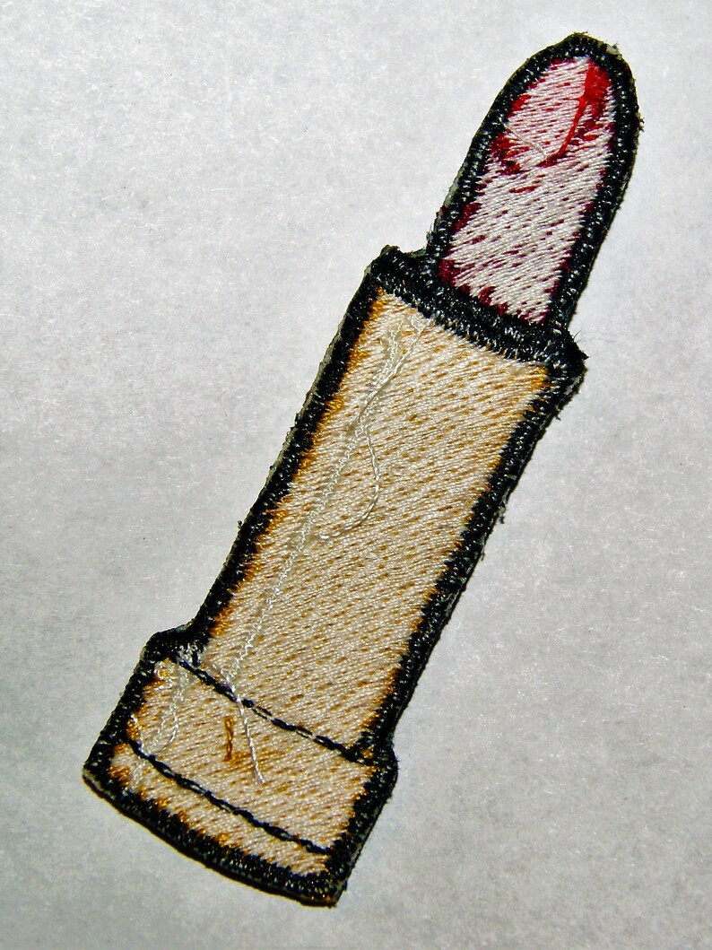 Patch.lipstick.fully Embroidered.great Quality.for Denim.jean.jacket