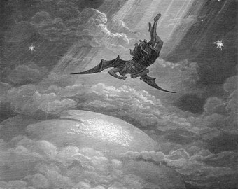 Gustave Dore - Fall of Satan - Paradise Lost 8x10, 11x14, 16x20