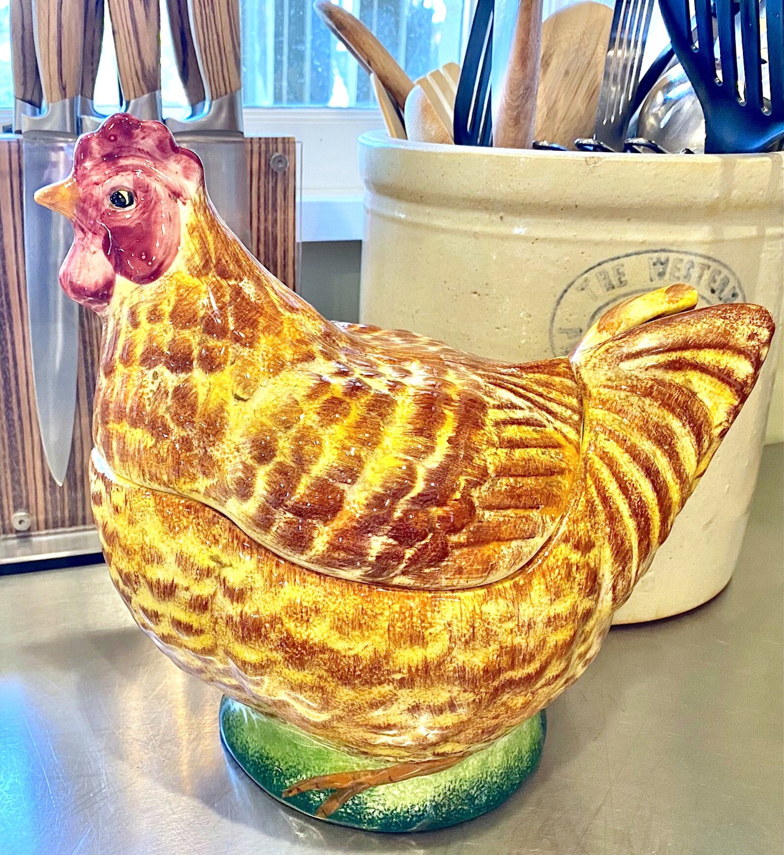 Mid Century Chicken Soup Tureen With Matching Ladle From Etsy