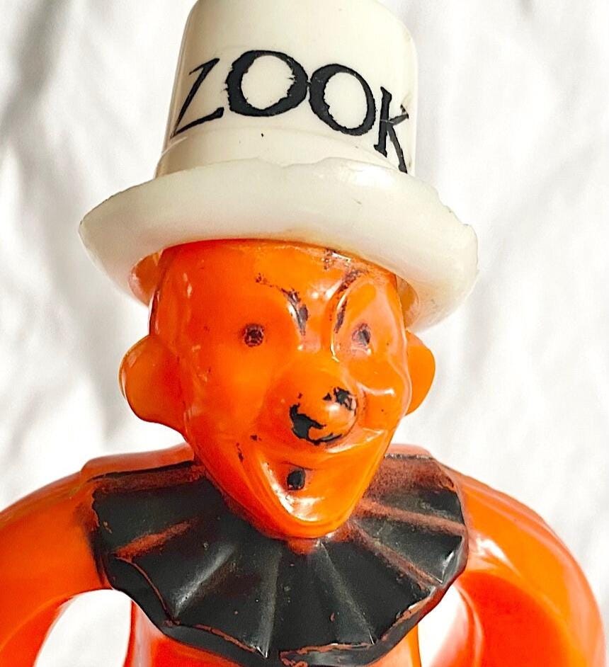 Zook the Halloween Clown Pull Toy From Rosbro - Etsy
