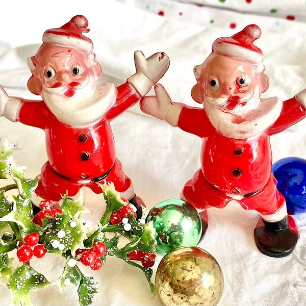 Hard Plastic Santa Figures From Rosbro – Each One Sold Individually