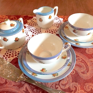 Pretty Porcelain Tea Set For Children From Noritake Made In Japan