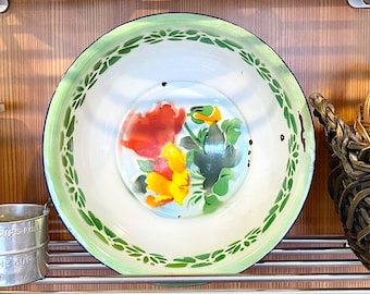 Colorful & Shabby Enamelware Bowl Made In China