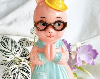 Hard Plastic Bunny Rattle From The Knickbocker Plastic Company