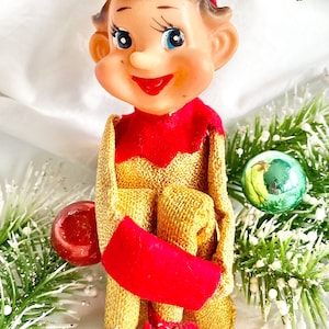 Gold Lamé Knee Hugger Ornament Made In Japan
