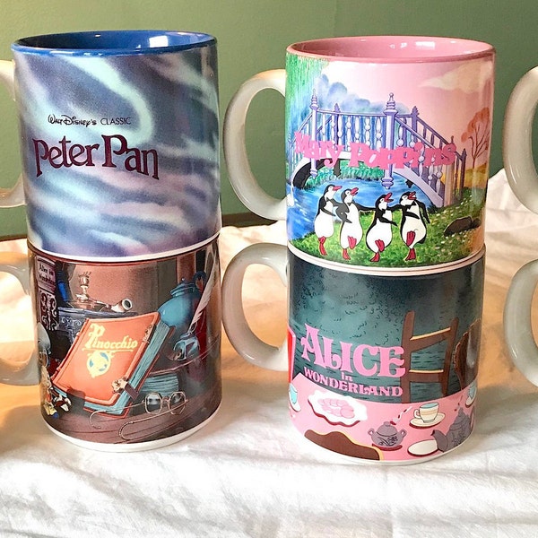 ONLY ONE LEFT! Colorful Ceramic Mugs From The Walt Disney Company – Each One Sold Individually