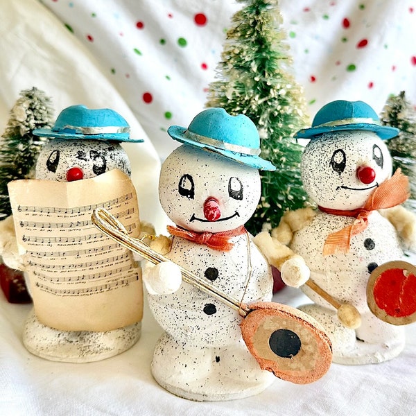 Musical Putz Snowmen Made In Japan – Each One Sold Individually
