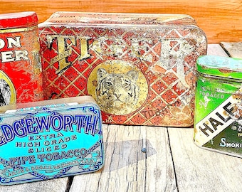 Old Tobacco Tins – Each One Sold Individually