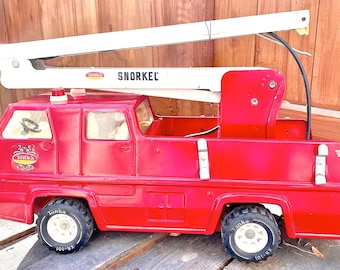 Pressed Steel Snorkel Fire Truck By Tonka
