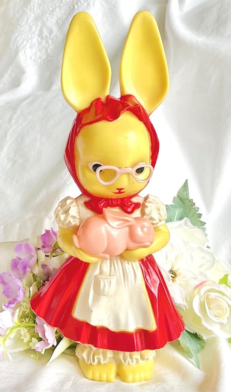 Knickerbocker Plastic Bunny - Etsy