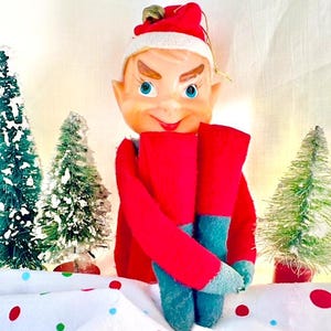 Unique Knee Hugger Elf/Ornament Made In Japan