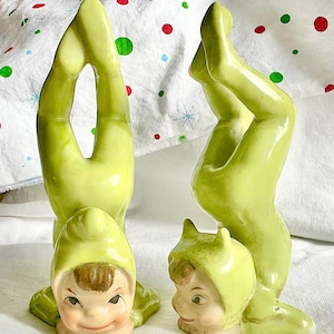 Duendes acrobáticos color chartreuse de Nippon Yoko Boeki – Cada uno se vende individualmente.