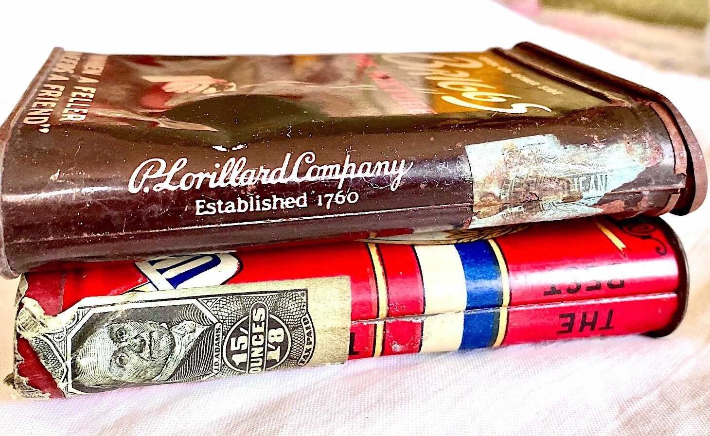 Tobacco Pocket Tins From P. Lorillard Tobacco Company – Each One Sold  Individually